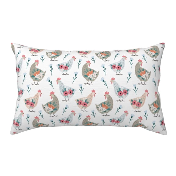 Rateoe Standard Pillowcases 20x36 Inches Funny Chicken Pattern Printed Pillow Covers with Envelope Closure(Pillows are not Included)