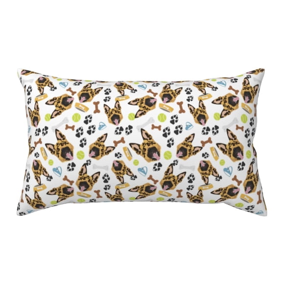 Rateoe Standard Pillowcases 20x36 Inches German Shepherd Dog Pattern Printed Pillow Covers with Envelope Closure(Pillows are not Included)