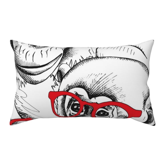 Rateoe Standard Pillowcases 20x36 Inches Monkey Pattern Printed Pillow Covers with Envelope Closure(Pillows are not Included)