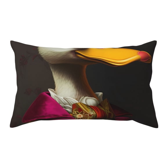Rateoe Standard Pillowcases 20x36 Inches Noble Style Duck Pattern Printed Pillow Covers with Envelope Closure(Pillows are not Included)