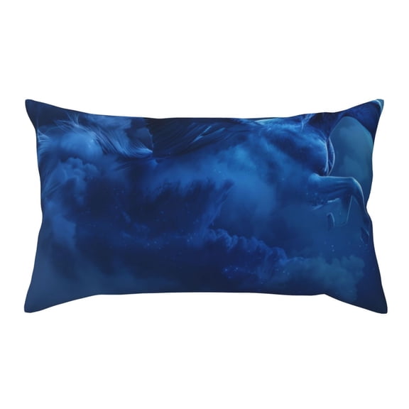 Rateoe Standard Pillowcases 20x36 Inches Pegasus Night Sky Pattern Printed Pillow Covers with Envelope Closure(Pillows are not Included)
