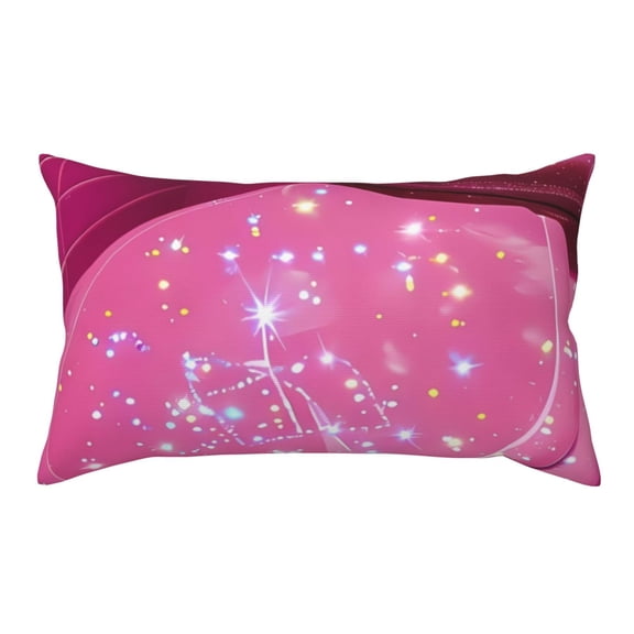 Rateoe Standard Pillowcases 20x36 Inches Sparkling Pink Toilet Pattern Printed Pillow Covers with Envelope Closure(Pillows are not Included)
