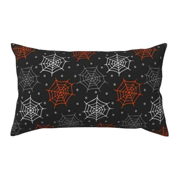 Rateoe Standard Pillowcases 20x36 Inches Spider Web Pattern Printed Pillow Covers with Envelope Closure(Pillows are not Included)