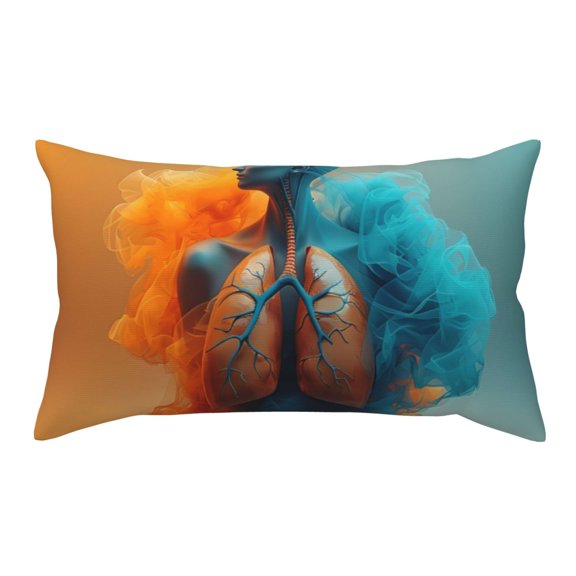 Rateoe Standard Pillowcases 20x36 Inches Surreal Body Art Pattern Printed Pillow Covers with Envelope Closure(Pillows are not Included)