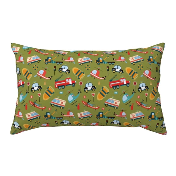 Rateoe Standard Pillowcases 20x36 Inches Transportation Prints Pattern Printed Pillow Covers with Envelope Closure(Pillows are not Included)