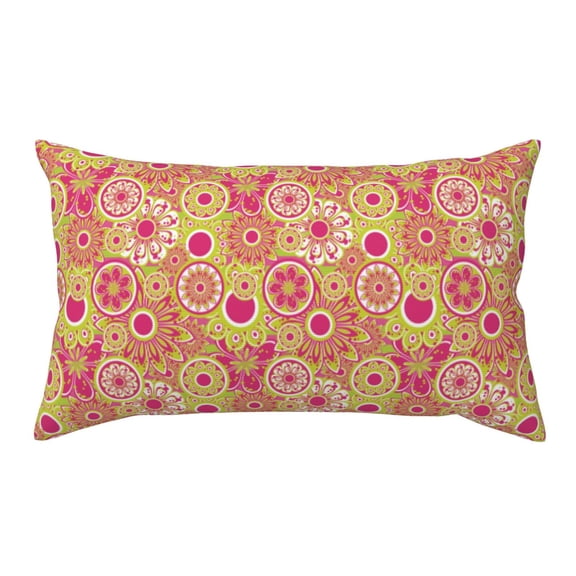 Rateoe Standard Pillowcases 20x36 Inches Yellow Flowers Pattern Printed Pillow Covers with Envelope Closure(Pillows are not Included)