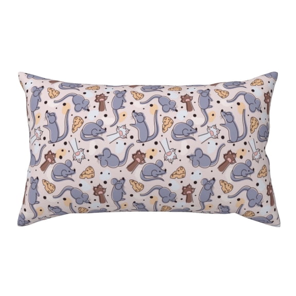 Rateoe Standard Pillowcases 20x36 Inches cartoon mouse Pattern Printed Pillow Covers with Envelope Closure(Pillows are not Included)