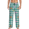 thumbnail image 1 of Rateoe Starfish On Checkered Background Pattern Men’s Ultra-Soft Comfy Pajama Lounge Pants Sleepwear,Comfortable Lounge Wear,lightweight Pajamas, Casual Home Wear-X-Large, 1 of 6