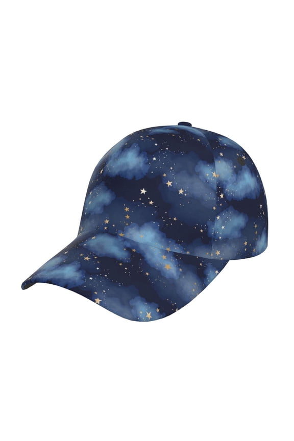 Starry Sky Pattern Baseball Cap Outdoor Cap Mountain Dad Hat - Unstructured Soft Cotton Cap-Adjustable UV Protection Cap
