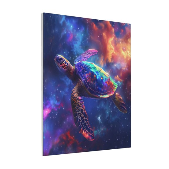 Rateoe Starry Sky Turtle Pattern Decorative Picture – Unique Modern Wall Art, Ready-to-Hang Canvas Print for Home (Vertical)