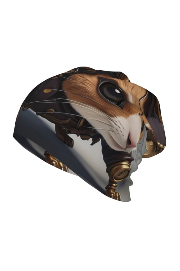 Steampunk Squirrel Pilot Kids Beanie Warm Knit Beanie Hats Boys Girls Winter Hat Soft Slouchy Hats for Kids