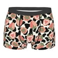 thumbnail image 1 of Rateoe Strawberries And Cow Skin Mens Boxer Briefs Poly Spandex Performance Boxer Briefs Underwear Hem Boxer Briefs - Medium, 1 of 8