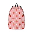 thumbnail image 1 of Rateoe Strawberries Pattern Canvas College Laptop Backpack,Travel Daypack,Durable Rucksack Travel Notebook Bag School Backpack Book Bag for Men Women-Small, 1 of 7