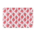 thumbnail image 1 of Rateoe Strawberries Pattern Flannel Door Mat Indoor Outdoor Entrance, Waterproof All-Weather Doormat,Fade Resistant, Low Profile Entryway Mat 16x24in, 1 of 7