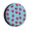 thumbnail image 1 of Rateoe Strawberries Pattern Tire Cover Wheel Protectors Weatherproof Wheel Covers Universal Fit for Trailer Rv SUV Truck Camper Travel Trailers Accessories-14 inch, 1 of 6