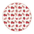 thumbnail image 1 of Rateoe Strawberry Pattern Christmas Tree Skirt with Ties , Christmas Tree Decorations, Farmhouse Christmas Decor Xmas Holiday Decorations-30", 1 of 6