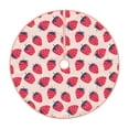 thumbnail image 1 of Rateoe Strawberry Pattern Christmas Tree Skirt with Ties , Christmas Tree Decorations, Farmhouse Christmas Decor Xmas Holiday Decorations-48", 1 of 6