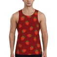 thumbnail image 1 of Rateoe Strawberry Pattern Sleeveless Gym Shirt Muscle Tee Breathable Workout Shirt Slim-Fit Tank Quick Dry Fit Muscle Tank Top Bodybuilding Sleeveless T Shirt-3X-Large, 1 of 7