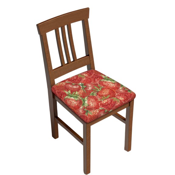 Rateoe Strawberry Pattern Square Couch Cushion Covers, Sofa Furniture Protector Slipcover with Bottom Tie rope, Soft Non-Slip Non-Wrinkle Non-Sticky-Two Pieces
