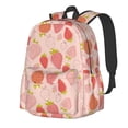 thumbnail image 1 of Rateoe Strawberry Pattern Student Backpack,Backpack for School,Lightweight Bag,Travel Backpack,Outdoor Backpack,Large Capacity Backpack, 1 of 8