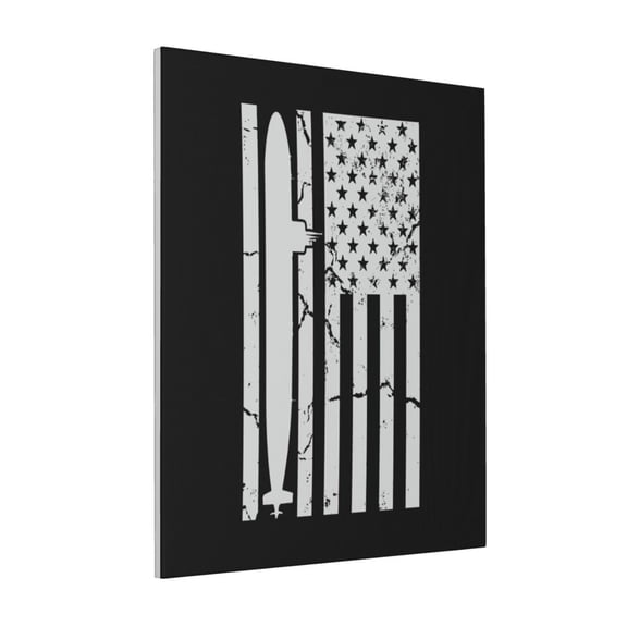 Rateoe Submarine Vintage Flag Pattern Decorative Picture – Unique Modern Wall Art, Ready-to-Hang Canvas Print for Home (Vertical)