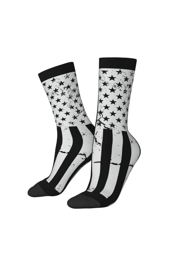 Submarine Vintage Flag for Women Casual Calf Socks - Cute Crew Socks - Thin Soft Above Ankle Socks Size 5-11