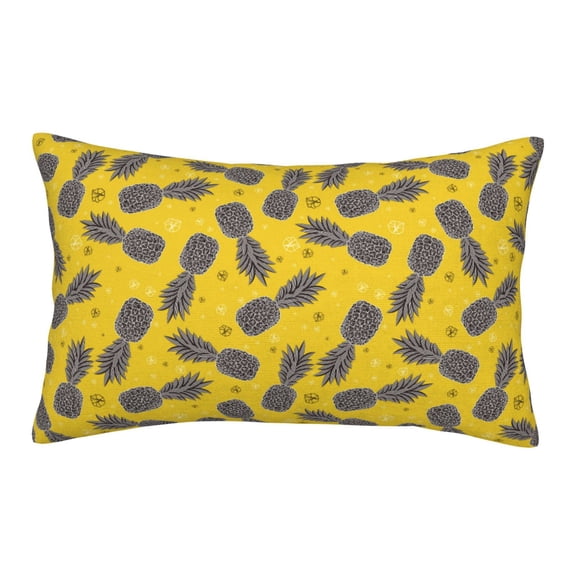 Rateoe Summer Pineapple Pattern Pillow Covers with Invisible Zipper(Pillows are not Included) Standard Pillowcases-20"x30"