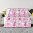 thumbnail image 1 of Rateoe Sunflower Rabbit Pattern Flannel Throw Blanket, Ultra-soft Blanket for Bed, Couch, Car, Hypoallergenic Anti-pilling blanket-40"x30"(Horizontal), 1 of 6
