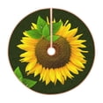 thumbnail image 1 of Rateoe Sunflower3 Pattern Christmas Tree Skirt with Ties , Christmas Tree Decorations, Farmhouse Christmas Decor Xmas Holiday Decorations-30", 1 of 6