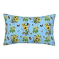 thumbnail image 1 of Rateoe Sunflowers And Bees Pattern Pillow Covers with Invisible Zipper(Pillows are not Included) Standard Pillowcases-20"x30", 1 of 6