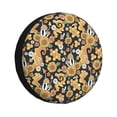 thumbnail image 1 of Rateoe Sunflowers Bee Pattern Tire Cover Wheel Protectors Weatherproof Wheel Covers Universal Fit for Trailer Rv SUV Truck Camper Travel Trailers Accessories-17 inch, 1 of 6