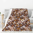 thumbnail image 1 of Rateoe Sunflowers Pattern Flannel Throw Blanket, Ultra-soft Blanket for Bed, Couch, Car, Hypoallergenic Anti-pilling blanket-40"x30"(Vertical), 1 of 6
