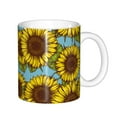 thumbnail image 1 of Rateoe Sunflowers Pattern Passport Holder Wallet Leather Mulit-purpose Travel Wallet Credit Cards Case ,Passport Cover for Women Men-6.5 in, 1 of 6