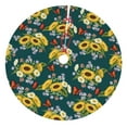 thumbnail image 1 of Rateoe Sunflowers Print Christmas Tree Skirt 48" for Xmas Holiday New Year Party Circle Tree Mat Ornaments Decoration, 1 of 7