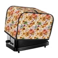 thumbnail image 1 of Rateoe Sunflowers Pumpkins And Autumn Leaves Pattern Toaster Covers 2 Slice Wide Slot,Bread Machine Cover,Bread Dust Cover & Fingerprint Protection,Appliance Covers, 1 of 7