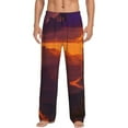 thumbnail image 1 of Rateoe Sunset Valley Western Cowboy Pattern Men’s Ultra-Soft Comfy Pajama Lounge Pants Sleepwear,Comfortable Lounge Wear,lightweight Pajamas, Casual Home Wear-Large, 1 of 6
