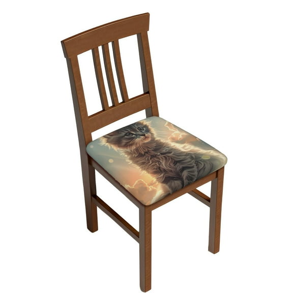 Rateoe Sunshine Cloud Kitten Pattern Square Couch Cushion Covers, Sofa Furniture Protector Slipcover with Bottom Tie rope, Soft Non-Slip Non-Wrinkle Non-Sticky-Two Pieces