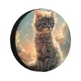 thumbnail image 1 of Rateoe Sunshine Cloud Kitten Pattern Tire Cover Wheel Protectors Weatherproof Wheel Covers Universal Fit for Trailer Rv SUV Truck Camper Travel Trailers Accessories-15 inch, 1 of 6
