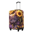 thumbnail image 1 of Rateoe Sunshine Cute Cat Sunflower Printed Luggage Cover, Suitcase Protector Fits 18-32 Inch Luggage-Medium, 1 of 7