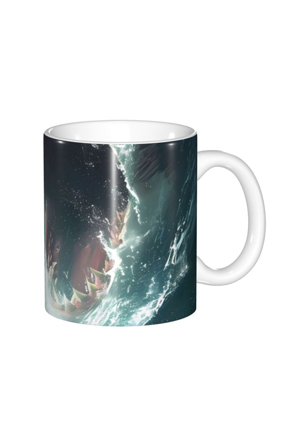 Surfing Shark Pattern Passport Holder Wallet Leather Mulit-purpose Travel Wallet Credit Cards Case ,Passport Cover for Women Men-6.5 in