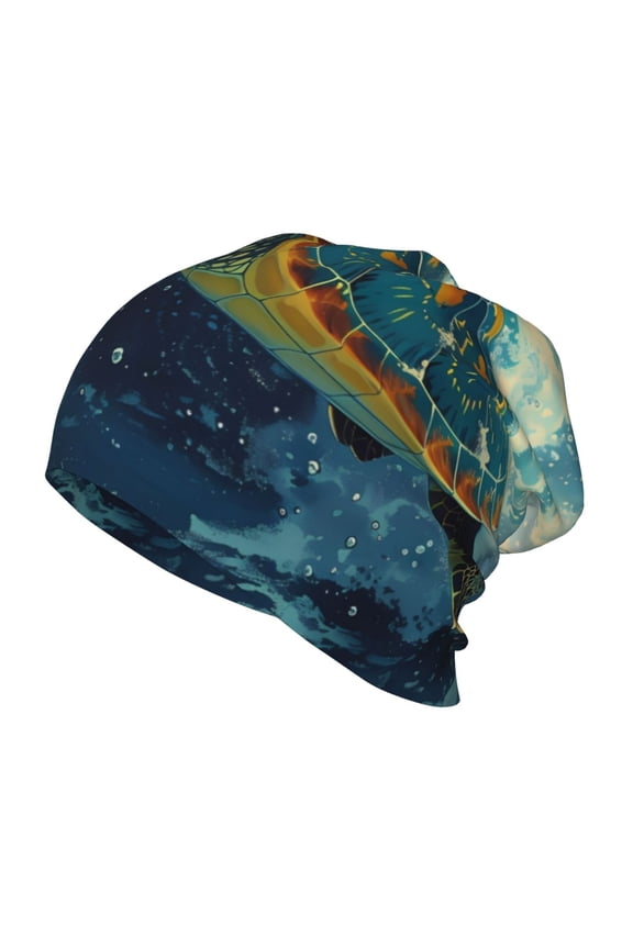 Surfing Turtle Kids Beanie Warm Knit Beanie Hats Boys Girls Winter Hat Soft Slouchy Hats for Kids