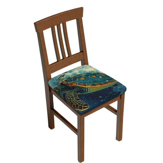 Rateoe Surfing Turtle Pattern Square Couch Cushion Covers, Sofa Furniture Protector Slipcover with Bottom Tie rope, Soft Non-Slip Non-Wrinkle Non-Sticky-Four Pieces