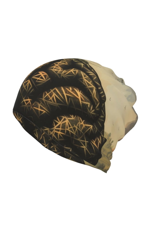 Surreal Brain Tree Cotton Slouchy Beanie Hat for Men/Women,Lightweight Oversize Large Thin Skull Cap Night Sleeping Cap