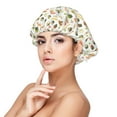 thumbnail image 1 of Rateoe Sushi and Rolls Pattern Silk Satin Hair Bonnet for Sleeping, Adjustable Sleep Cap Turban for Women , Curly Straight Hair Long Large Braid, 1 of 6