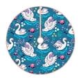 thumbnail image 1 of Rateoe Swan On The Pond Pattern Christmas Tree Skirt with Ties , Christmas Tree Decorations, Farmhouse Christmas Decor Xmas Holiday Decorations-48", 1 of 6