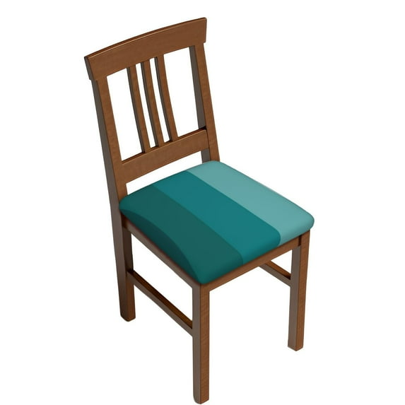 Rateoe Teal Color Pattern Square Couch Cushion Covers, Sofa Furniture Protector Slipcover with Bottom Tie rope, Soft Non-Slip Non-Wrinkle Non-Sticky-Four Pieces