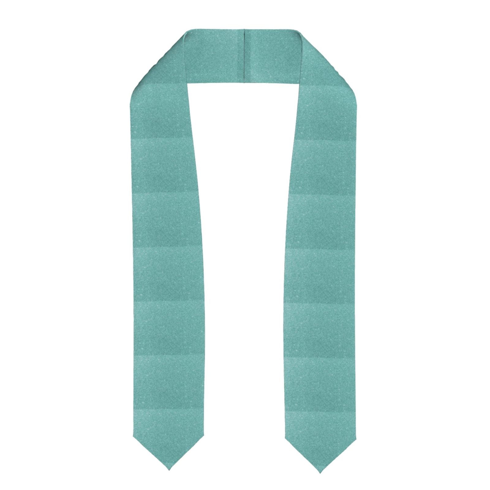 Floral Bounty Teal Graduation Stole