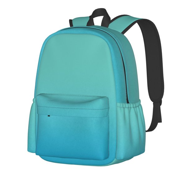 Rateoe Teal Turquoise Pattern Student Backpack,Backpack for School,Lightweight Bag,Travel Backpack,Outdoor Backpack,Large Capacity Backpack