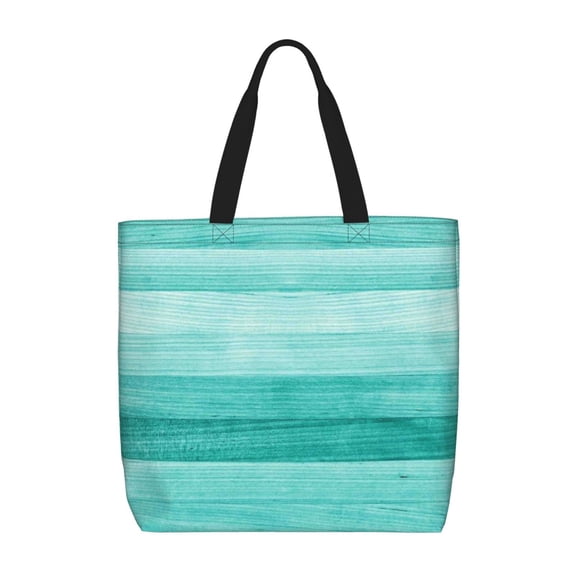 Rateoe Teal Turquoise Print Lightweight Tote Bag for Women, Water-Resistant Shoulder Bag with Zipper, Spacious Casual Handbag for Work, School, Shopping