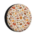 thumbnail image 1 of Rateoe Thanksgiving with Food Pattern Tire Cover Wheel Protectors Weatherproof Wheel Covers Universal Fit for Trailer Rv SUV Truck Camper Travel Trailers Accessories-17 inch, 1 of 6